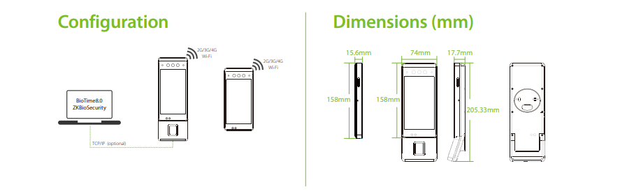 ZKTeco Horus E1 FP Mobile Features
