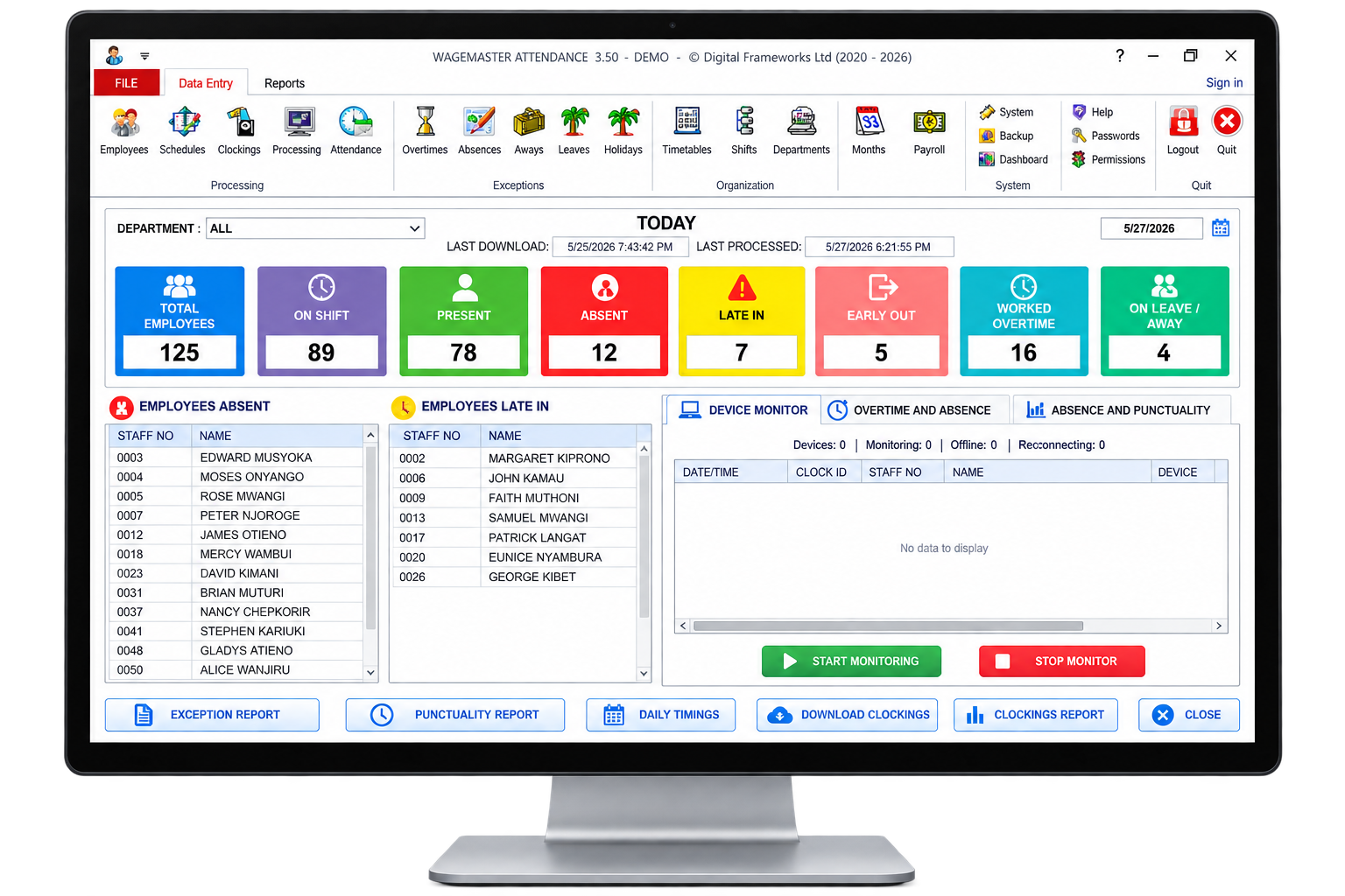 Biometric Attendance Software